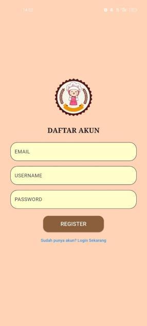 Tampilan aplikasi Makan Apa